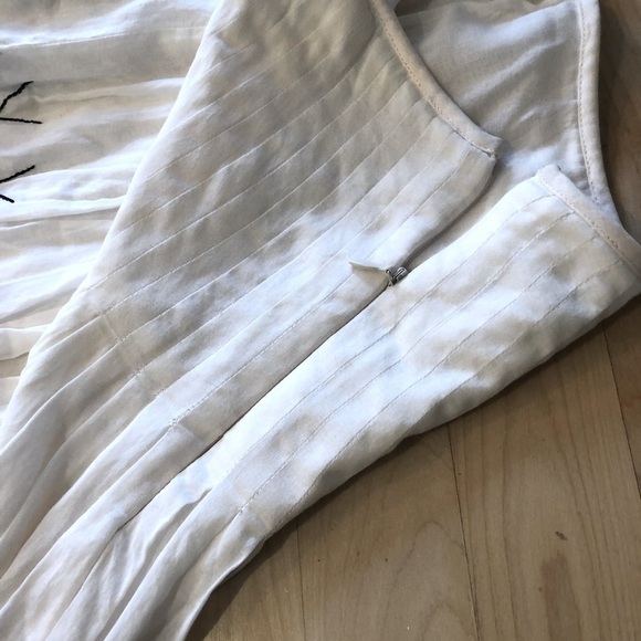 Rene Lezard White Embroidered Embellished Skirt - Picture 5 of 7